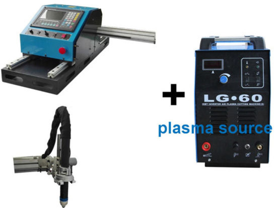 Máquina de corte portátil do plasma do CNC 100A para a folha do ferro 1-15mm